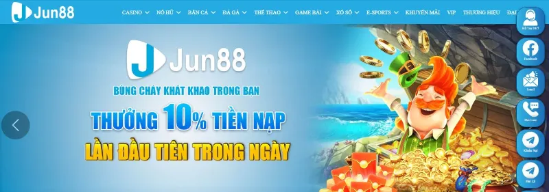 Nhà cái JUN88 đem đến nhiều khuyến mãi cho thành viên